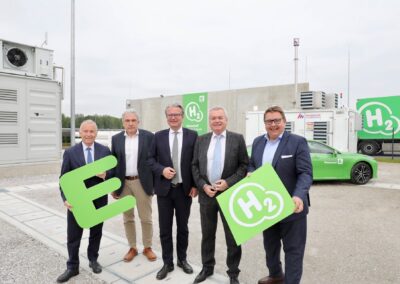 Eröffnung der ersten öffentlichen Produktion für „grünen“ Wasserstoff in Österreich