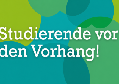 Studierende vor den Vorhang 2026